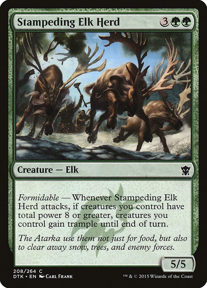 Stampeding Elk Herd (208) [Dragons of Tarkir]
