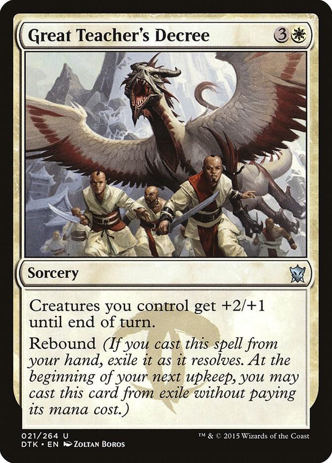 Great Teacher's Decree (21) [Dragons of Tarkir]