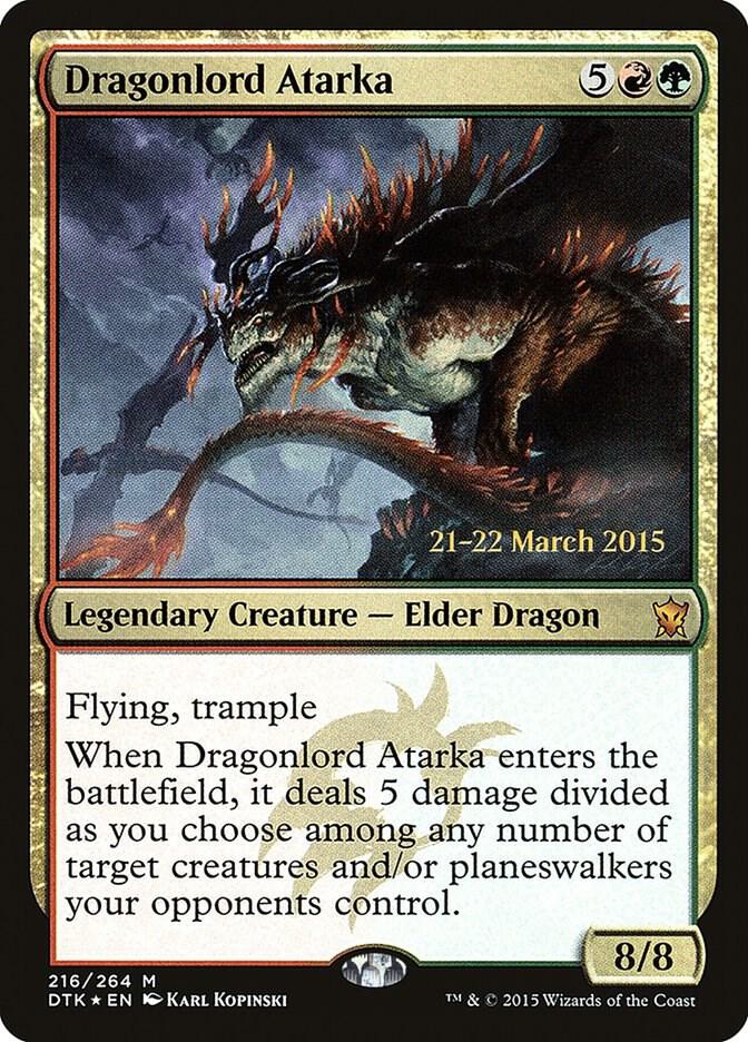 Dragonlord Atarka (216) [Prerelease Cards]
