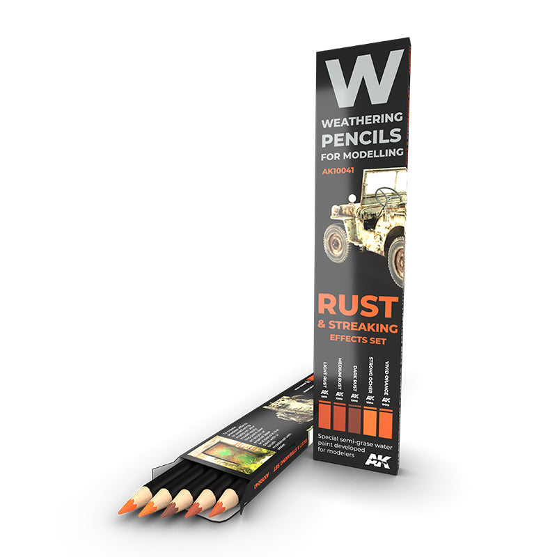 Weathering Pencil Set - Rust and Streaking: Effects set