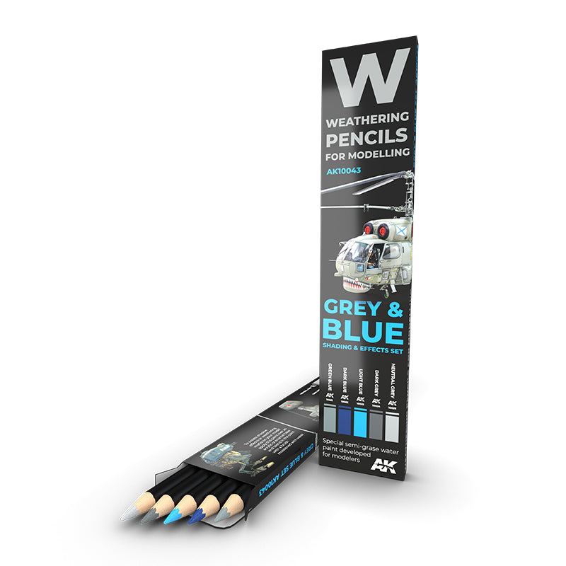 Weathering Pencil Set - Grey and Blue Camouflages