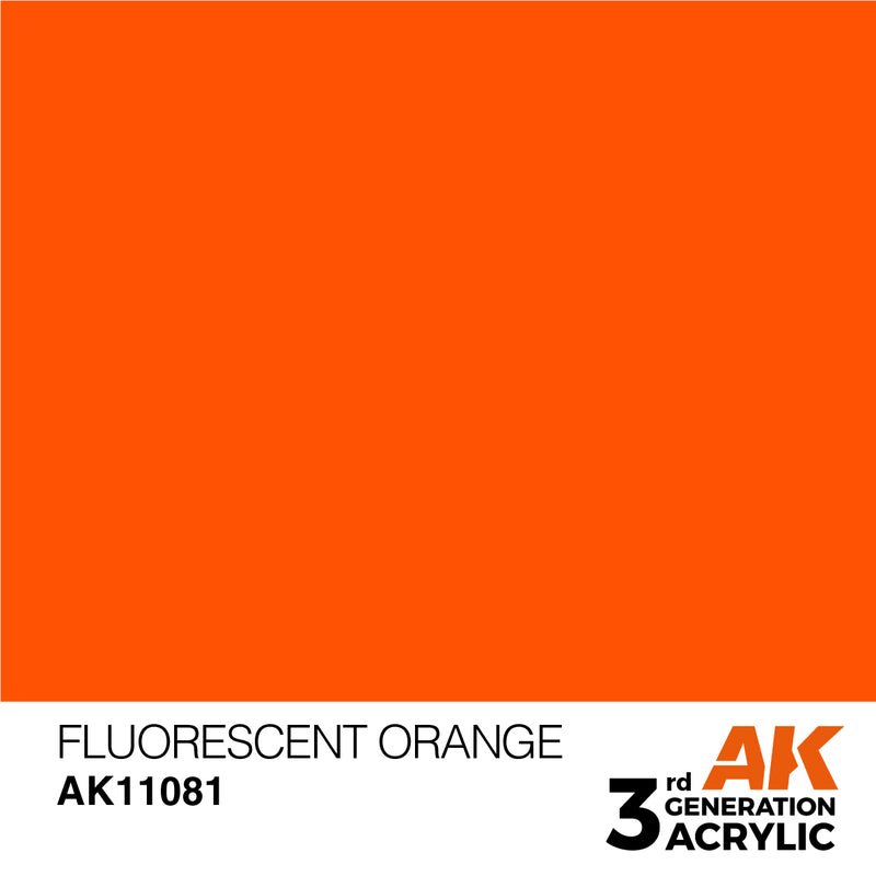 3G Acrylic: Fluorescent Orange 17ML