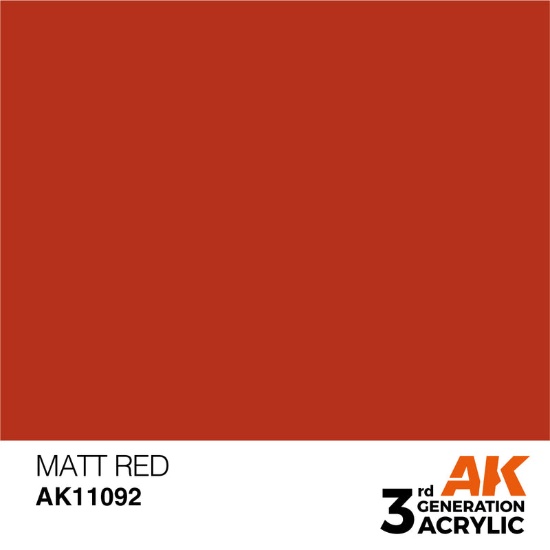 3G Acrylic: Matt Red 17ML