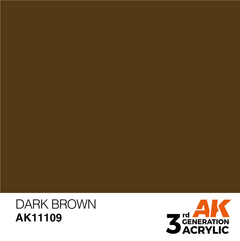 3G Acrylic: Dark Brown 17ML