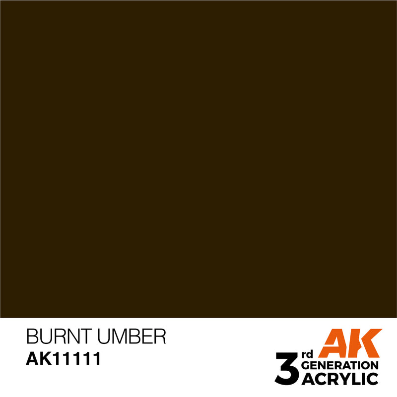 3G Acrylic: Burnt Umber 17ML