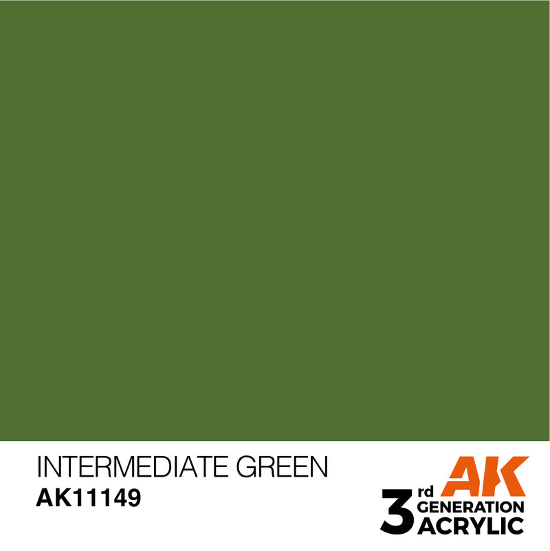 3G Acrylic: Intermediate Green 17ML