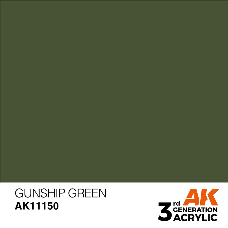 3G Acrylic: Gunship Green 17ML