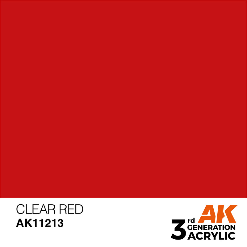 3G Acrylic: Clear Red 17ML