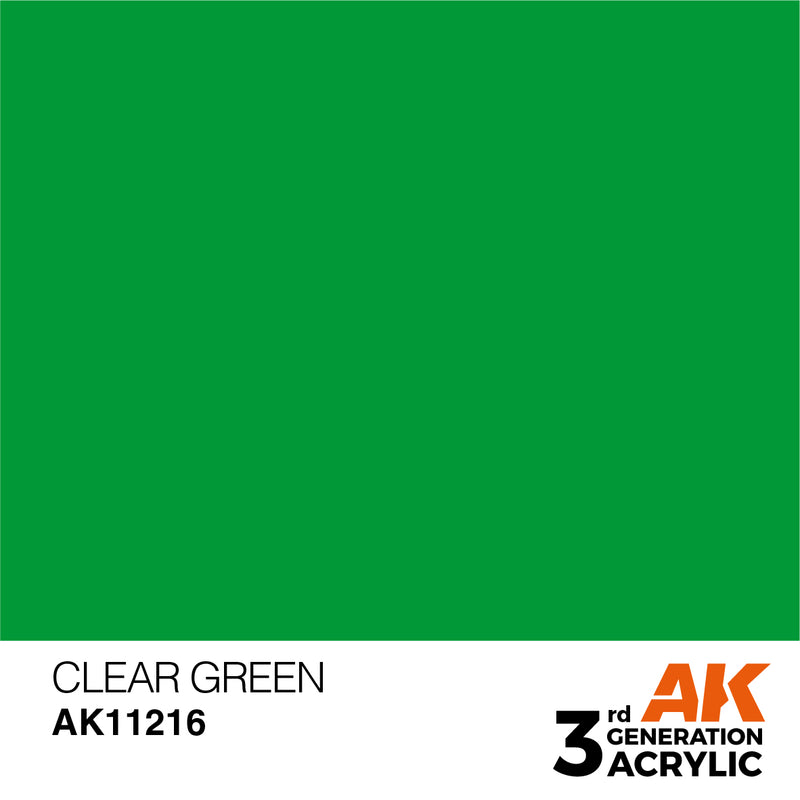 3G Acrylic: Clear Green 17ML