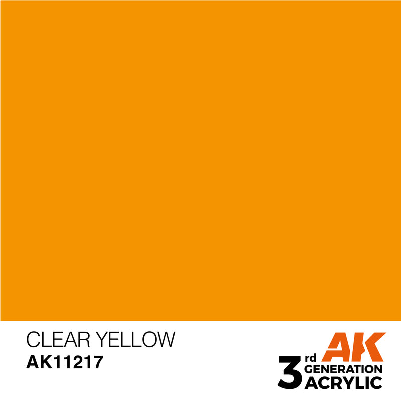 3G Acrylic: Clear Yellow 17ML