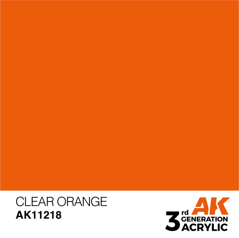 3G Acrylic: Clear Orange 17ML