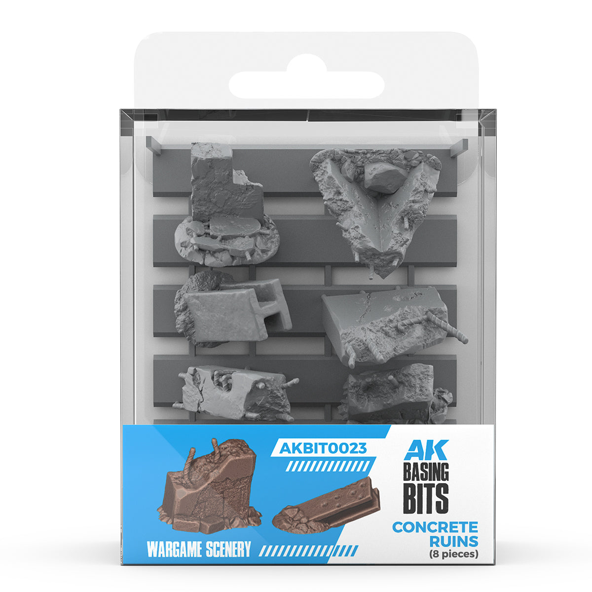 Basing Bits - Concrete Ruins 8 Pieces
