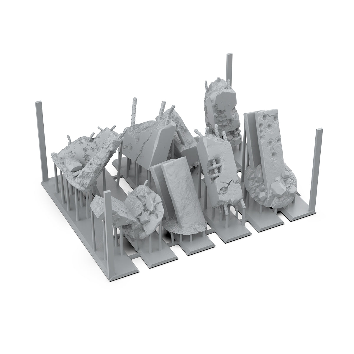 Basing Bits - Concrete Ruins 8 Pieces