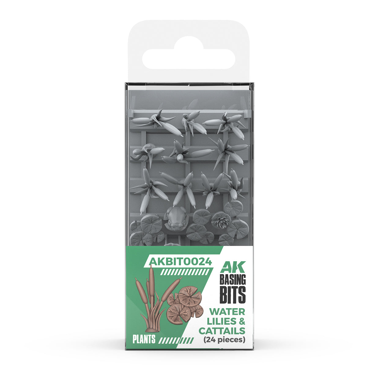 Basing Bits - Water Lilies & Cattails 24 Pieces