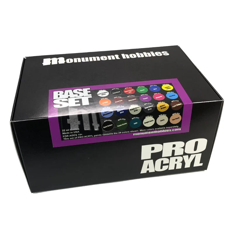 Coffret de base acrylique Pro - 24 couleurs