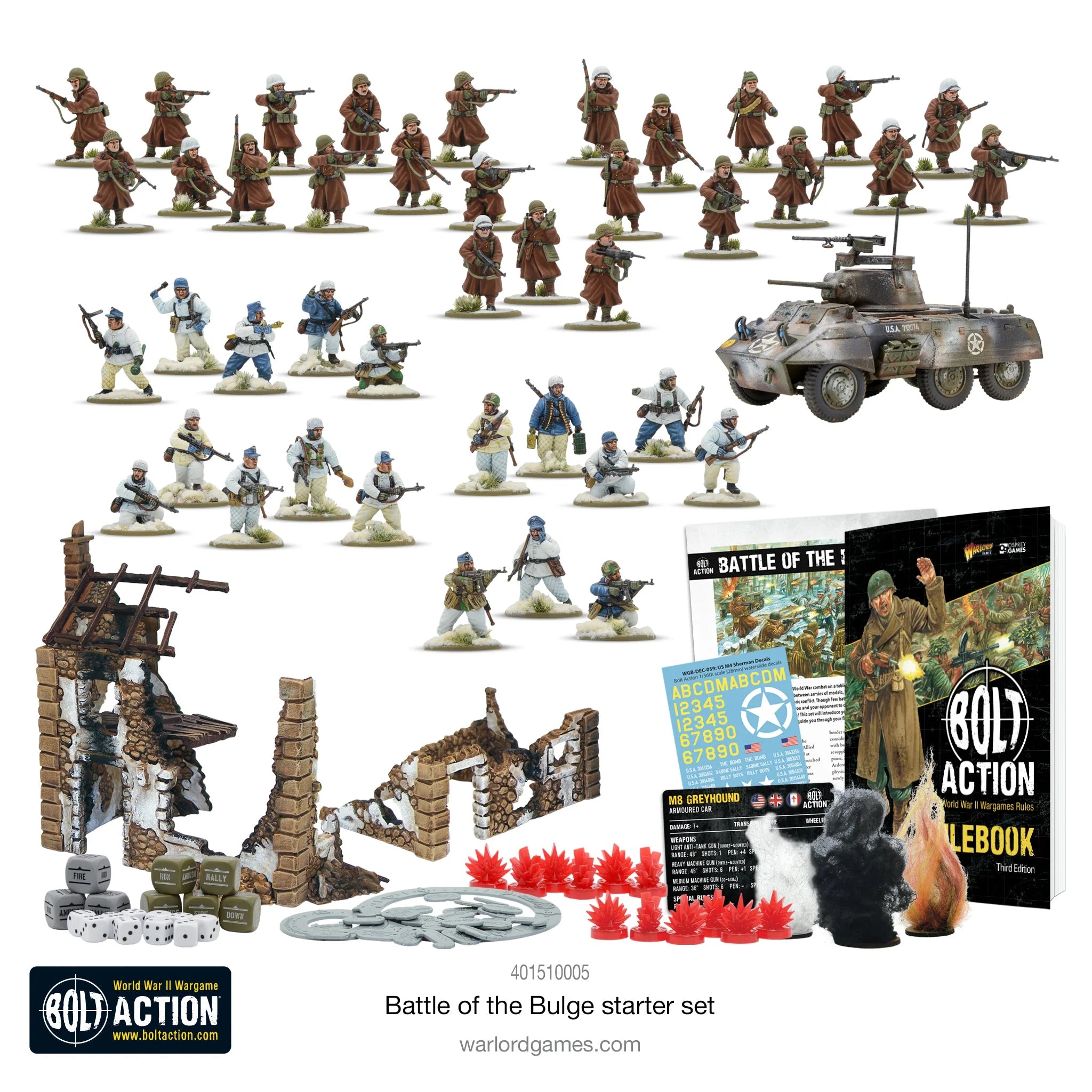 Coffret de démarrage Bolt Action - Bataille des Ardennes (anglais)