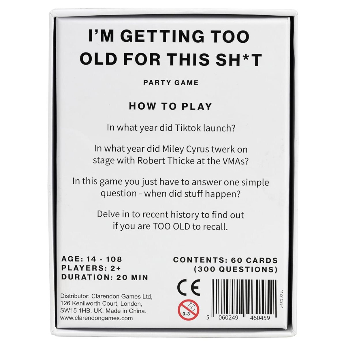 Je suis trop vieux pour ces conneries (anglais)