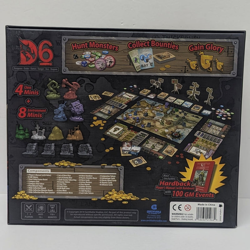 D6: Dungeons, Dudes, Dames, Danger, Dice and Dragons! (Used)