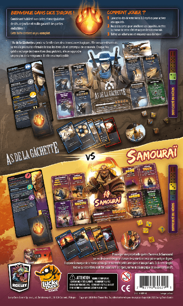 Dice Throne: Saison 2 Combat 1 As de la Gachette vs. Samourai (French)