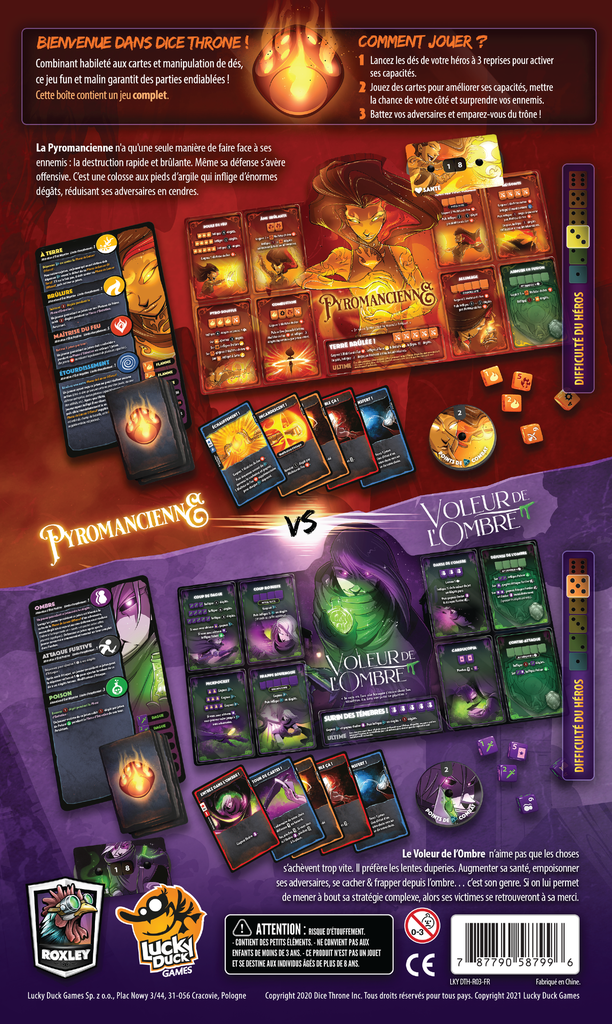 Dice Throne: Saison 1 Remasterisee Combat 3 Pyromancien vs. Voleur de l'ombre (French)