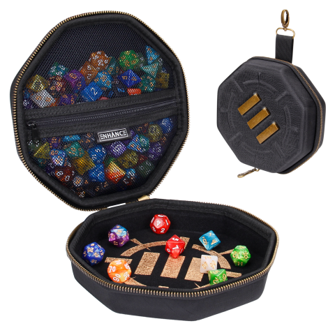 ENHANCE: Dice Case and Tray - Black