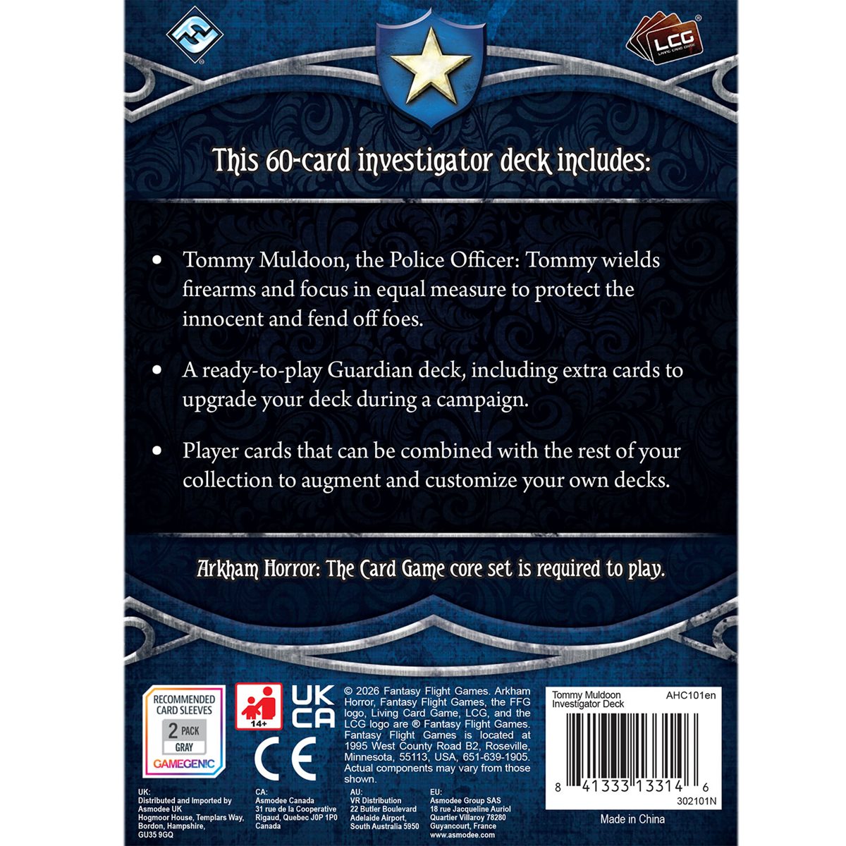 Arkham Horror LCG Investigator Deck: Tommy Muldoon (English)