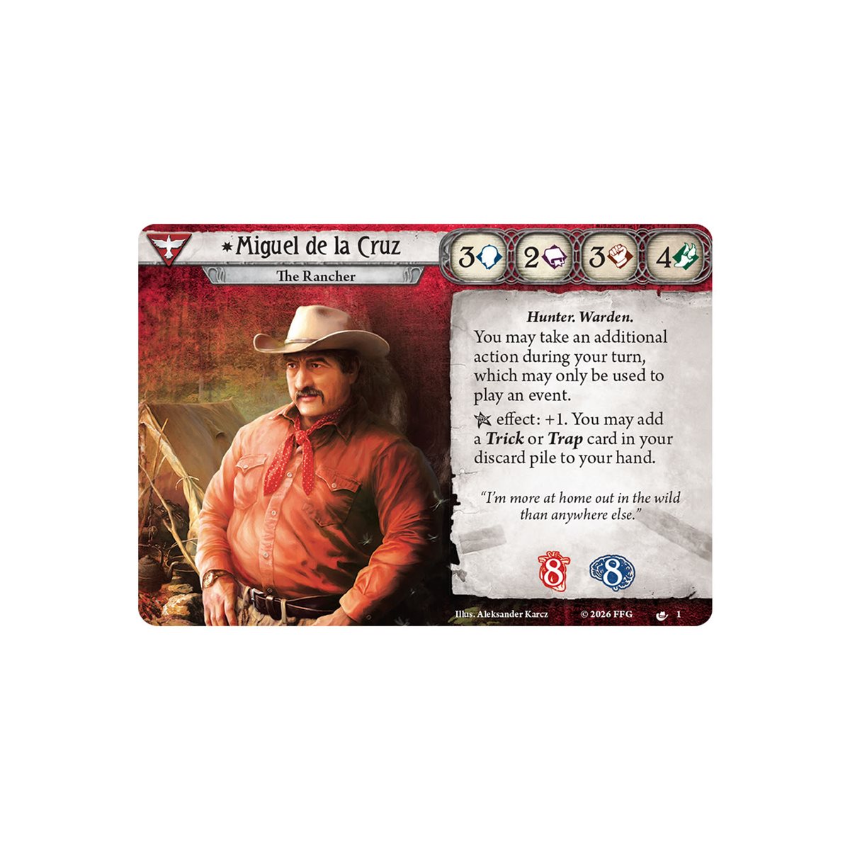 Arkham Horror LCG: Miguel de la Cruz - Investigator Deck (English)