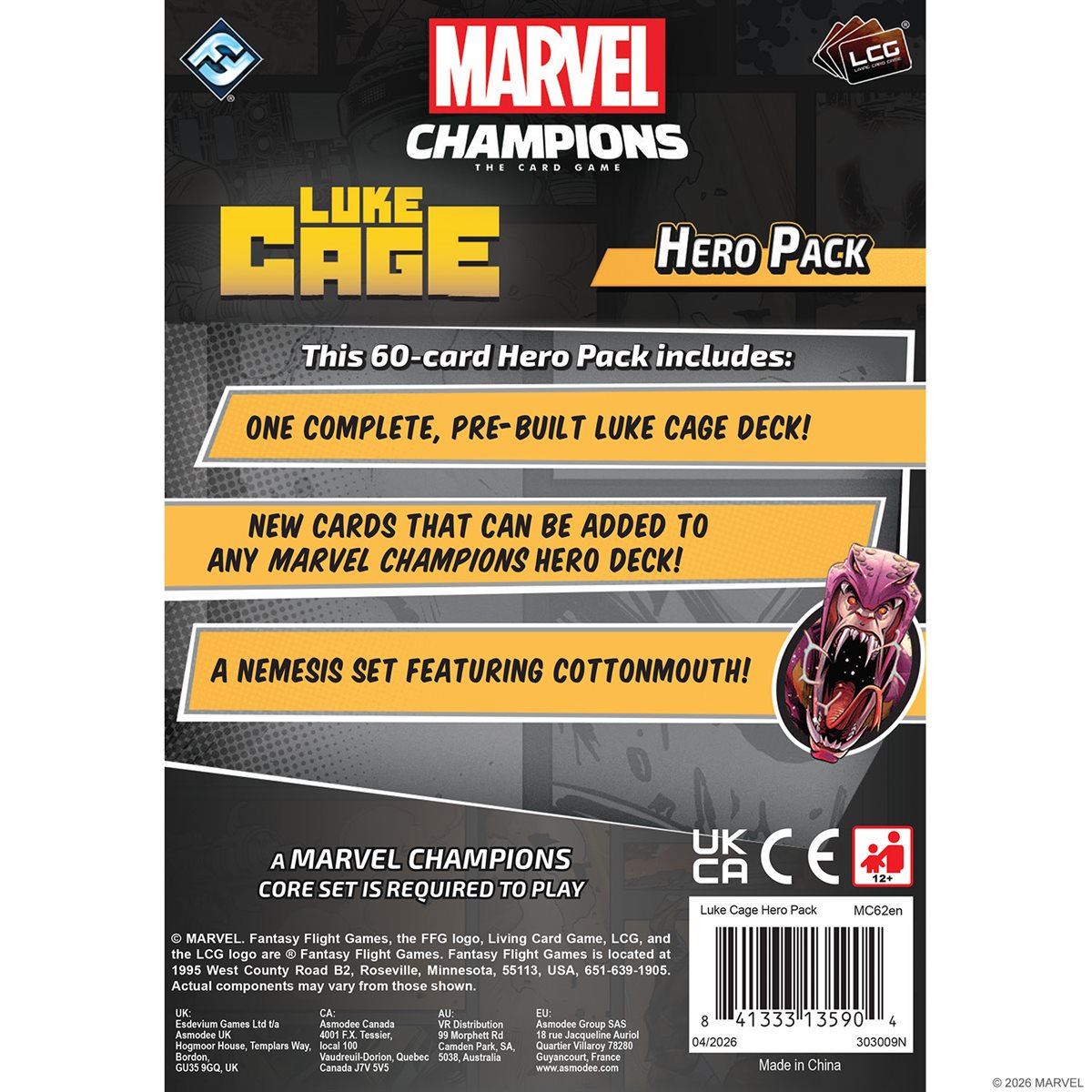 Marvel Champions LCG Hero Pack: Luke Cage (English)