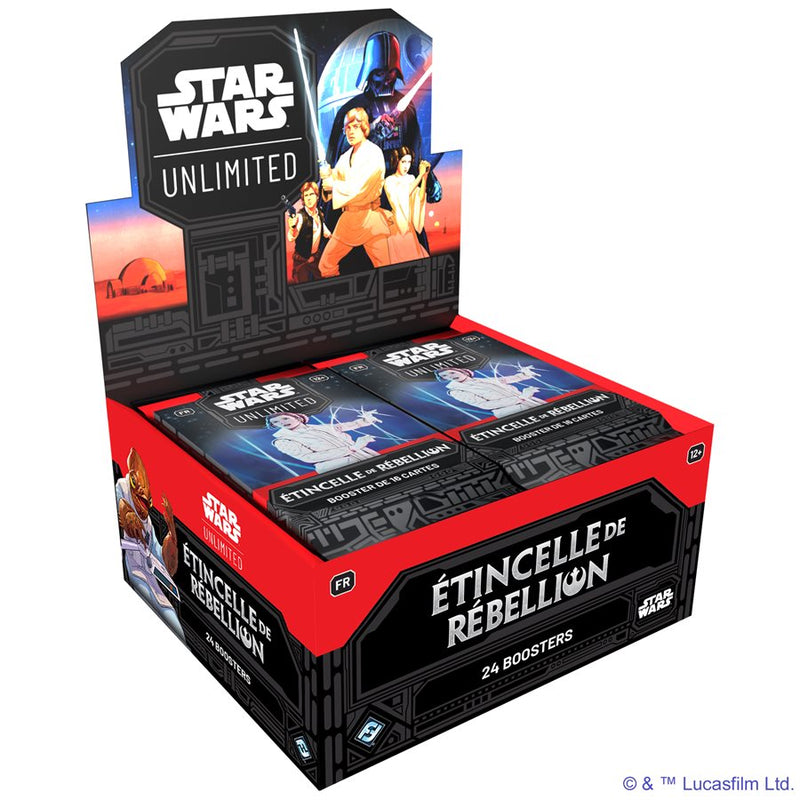 Star Wars: Unlimited: Spark of Rebellion Draft Booster Display (French)