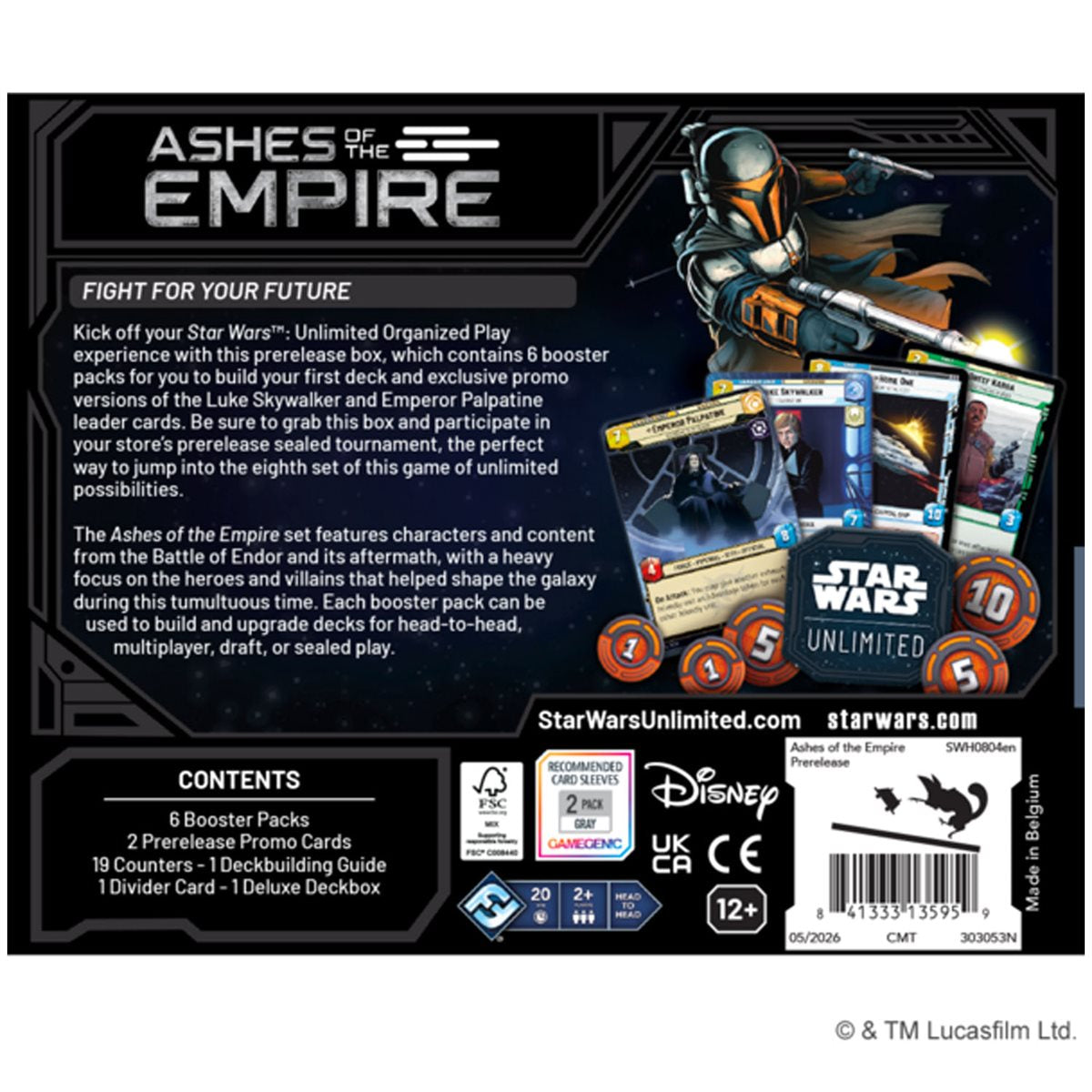 Star Wars: Unlimited - Ashes of the Empire Pre-Release Box