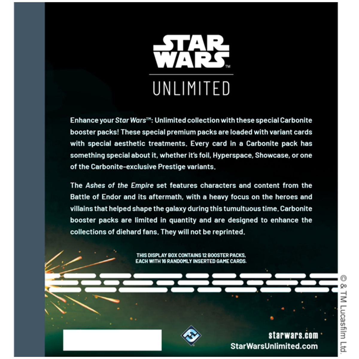 Star Wars: Unlimited - Ashes of the Empire Carbonite Booster Box