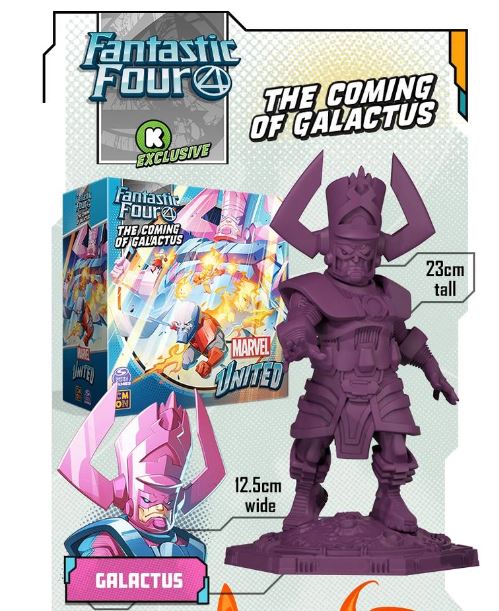 Marvel United : Les Quatre Fantastiques - L'arrivée de Galactus (Édition Kickstarter) (Anglais)