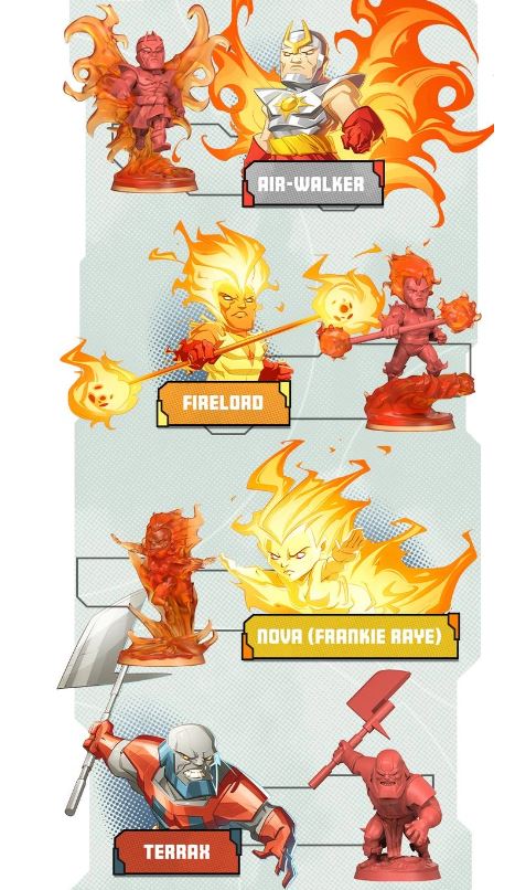 Marvel United : Les Quatre Fantastiques - L'arrivée de Galactus (Édition Kickstarter) (Anglais)