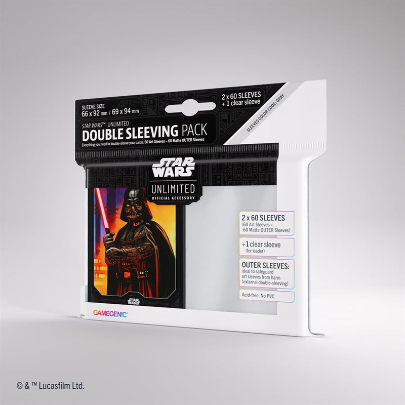 Star Wars : Pack de pochettes doubles Unlimited Art Sleeves : Dark Vador