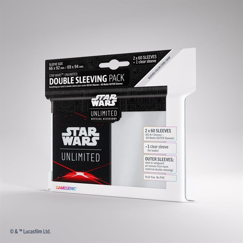 Star Wars : Pack de pochettes doubles Unlimited Art Sleeves : Rouge sidéral