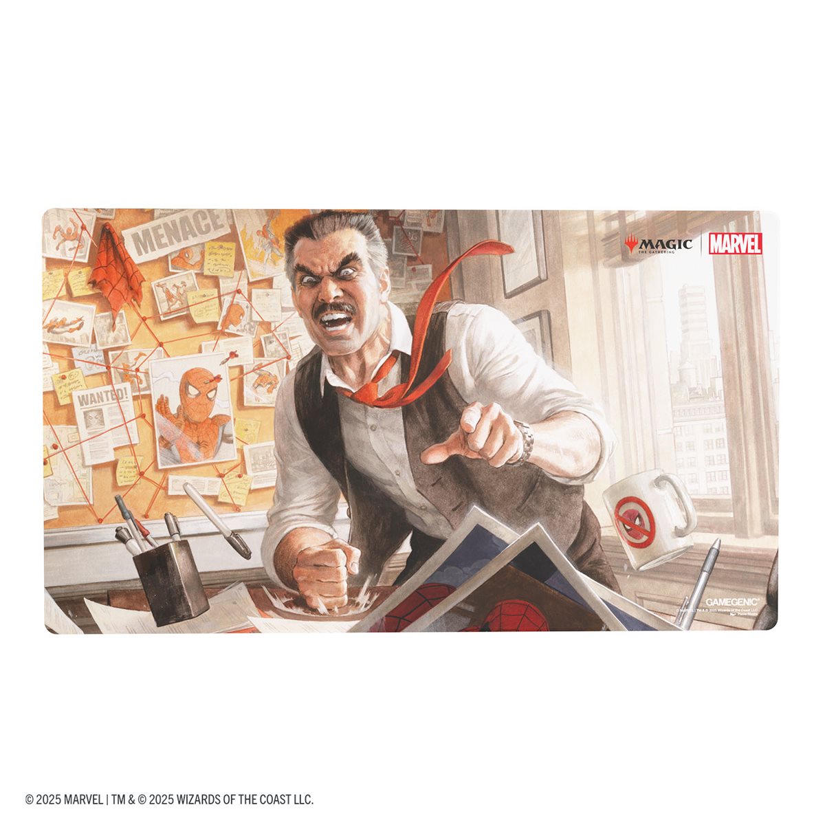 Magic: The Gathering - Tapis de jeu brodé Spider-Man de Marvel : J. Jonah Jameson