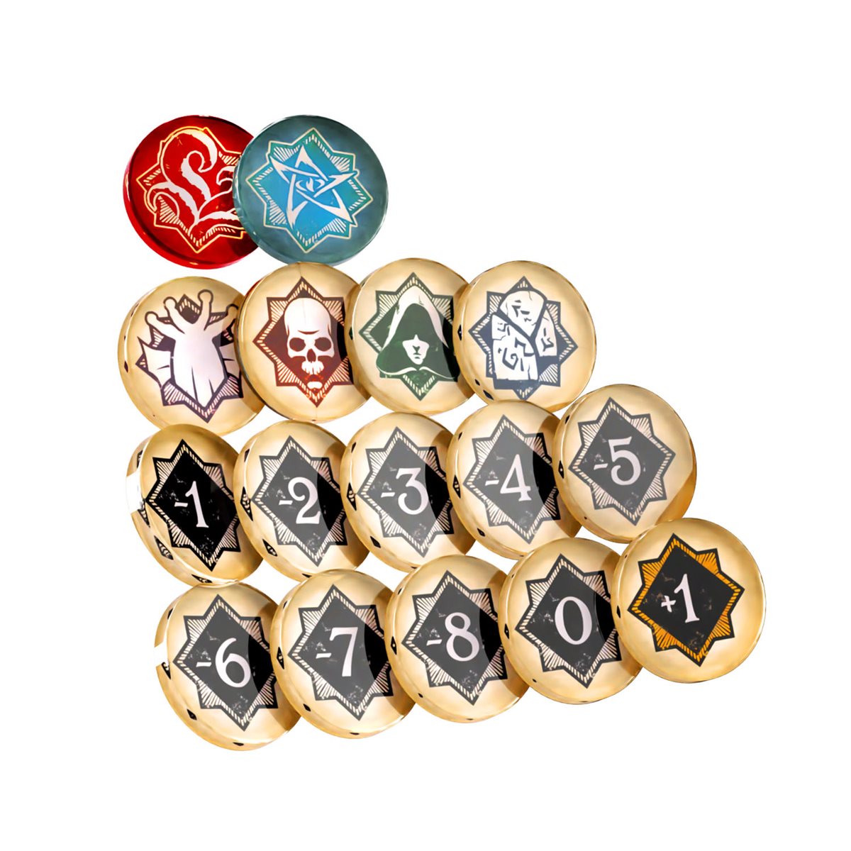 Arkham Horror: Chaos Tokens + Token Bag (Pre-Order)