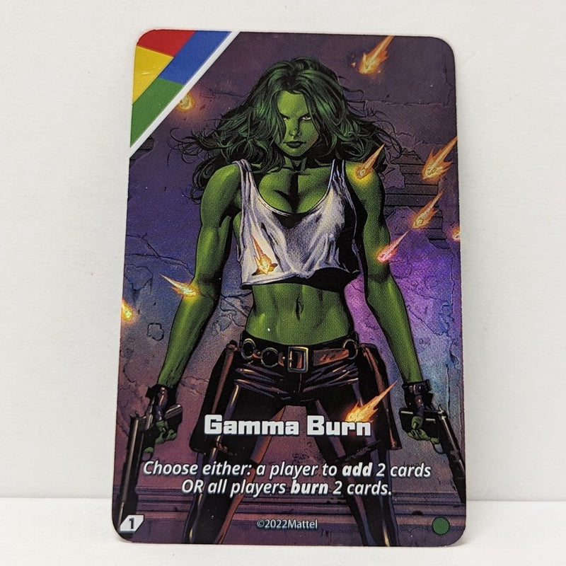 Uno Ultimate Marvel - Gamma Burn Foil