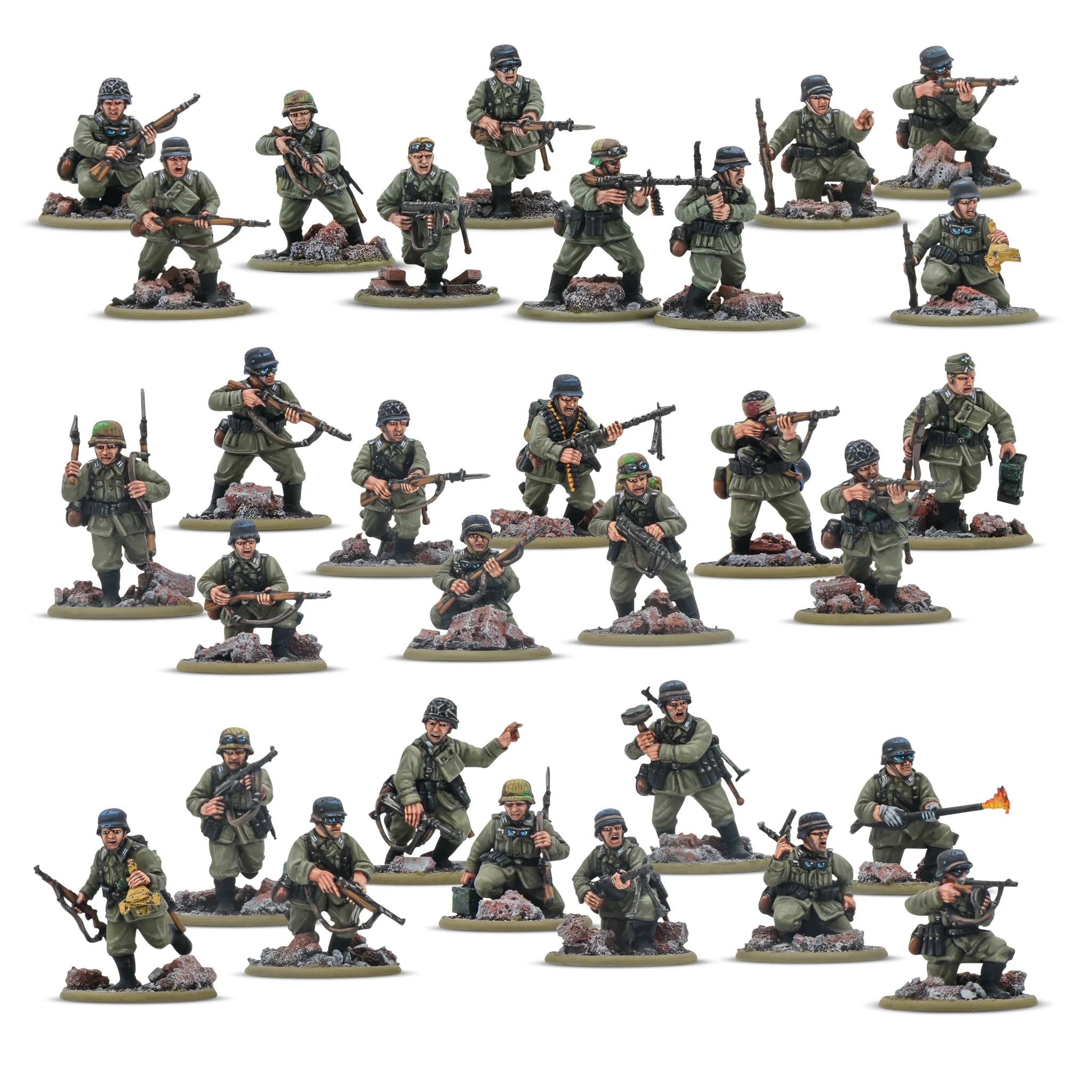 Bolt Action - Peloton d'infanterie vétéran allemand (anglais)