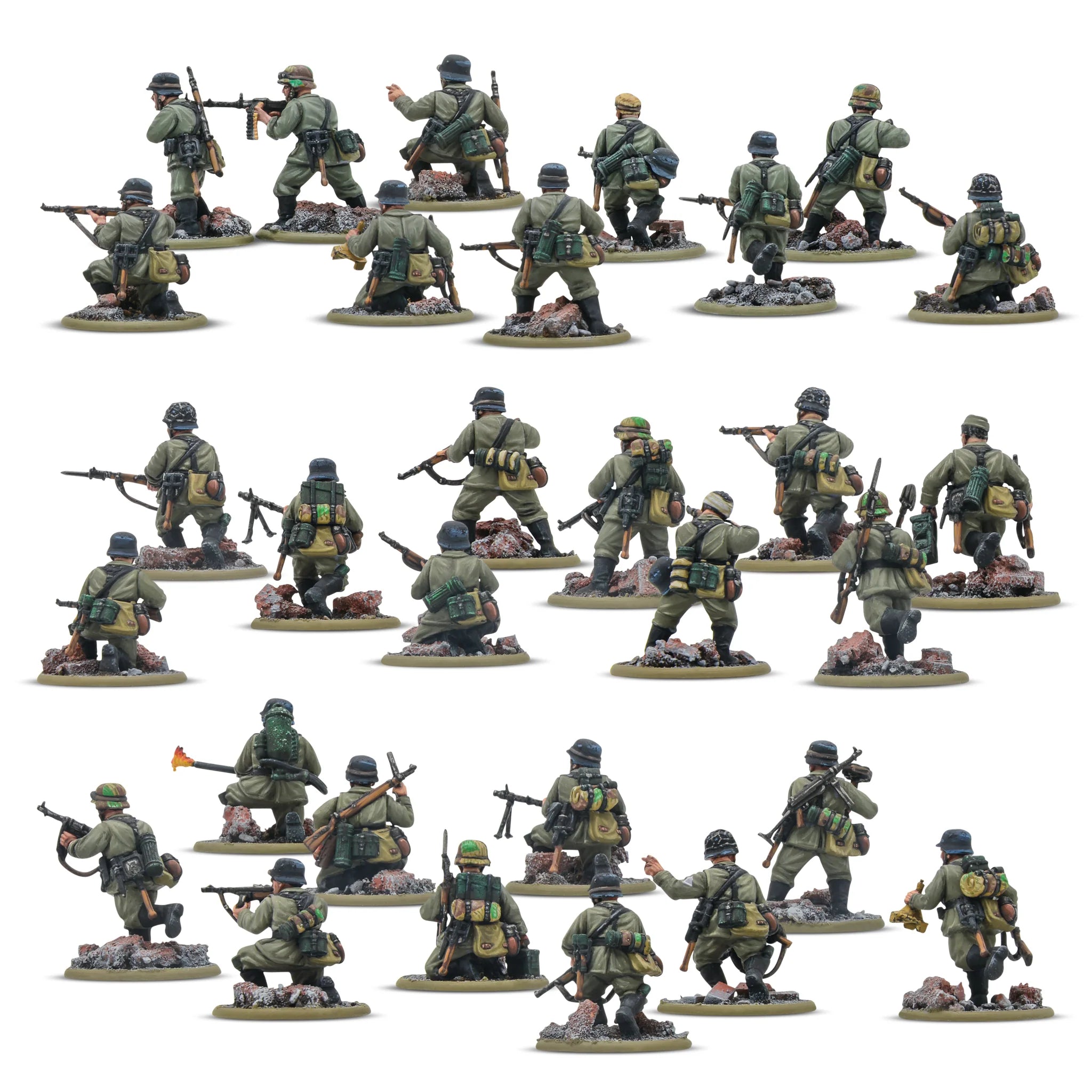 Bolt Action German Veteran Infantry Platoon (English)