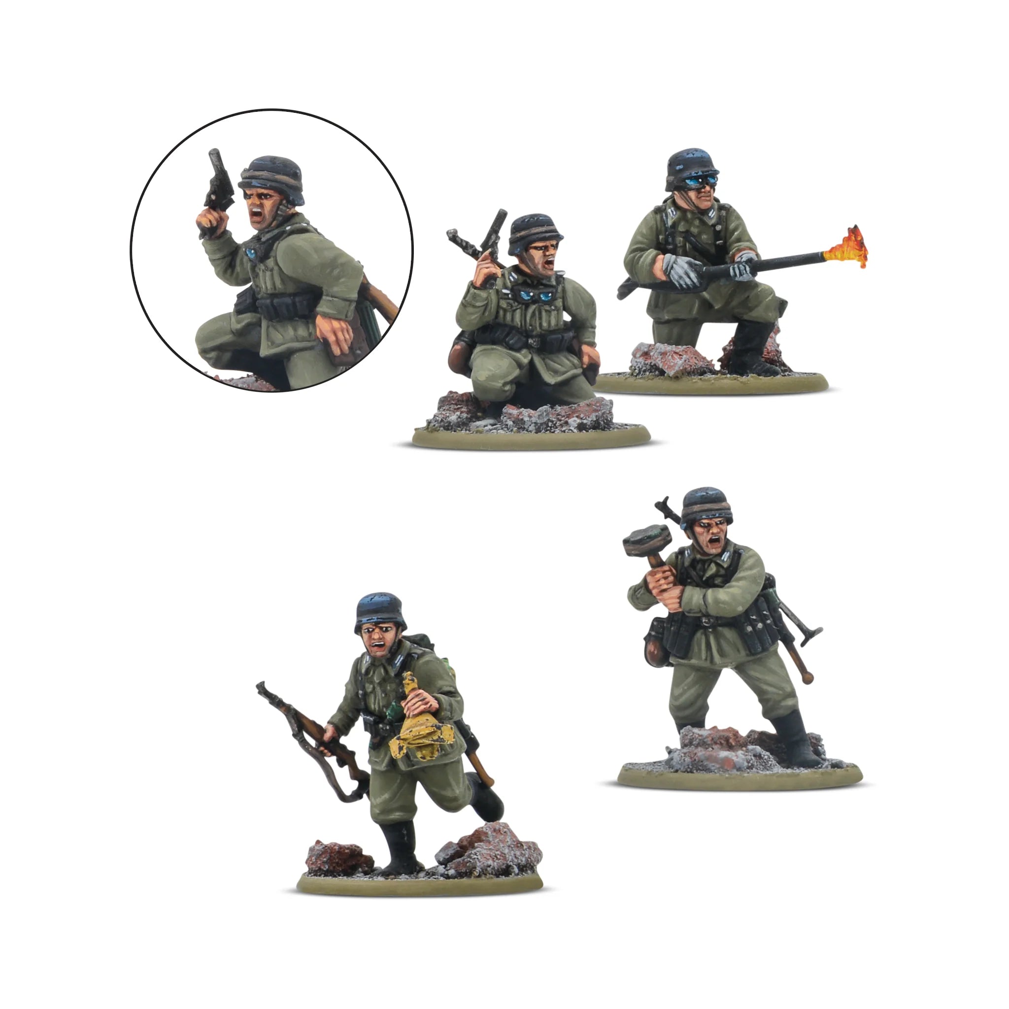 Bolt Action German Veteran Infantry Platoon (English)