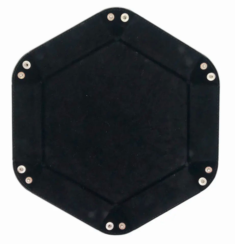 Black Folding Hexagon Dice Tray