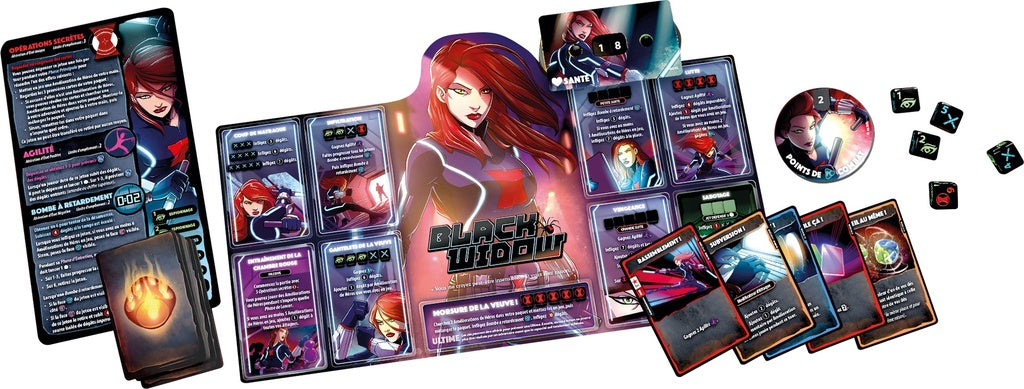 Dice Throne: Marvel Black Widow vs. Doctor Strange vs. Captain Marvel vs. Black Panther (French)