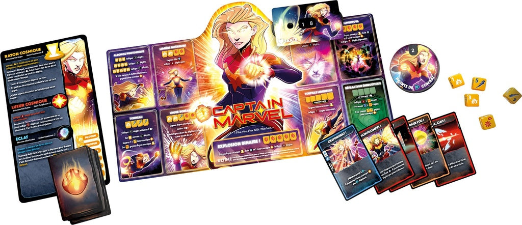 Dice Throne: Marvel Black Widow vs. Doctor Strange vs. Captain Marvel vs. Black Panther (French)