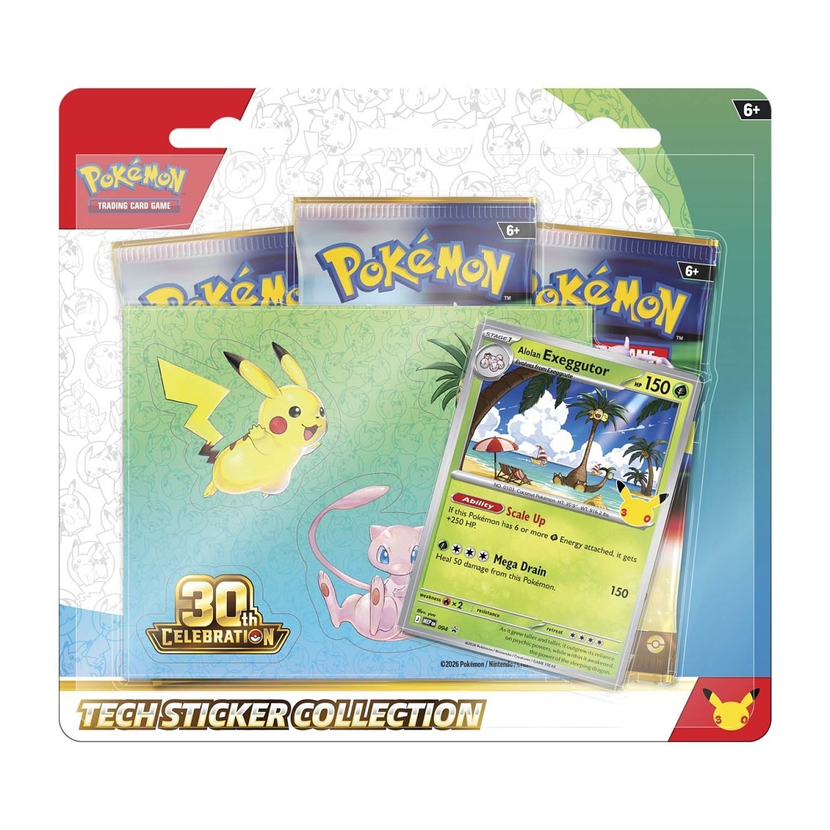 Pokemon TCG: 30th Celebration Tech Sticker Collection (Exeggutor)