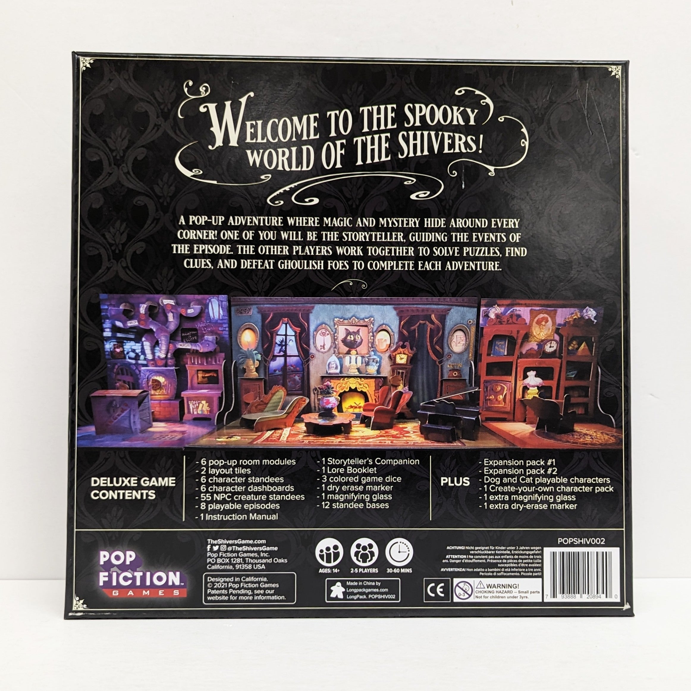 Le jeu Shivers Deluxe, 1ère édition (anglais) (occasion)