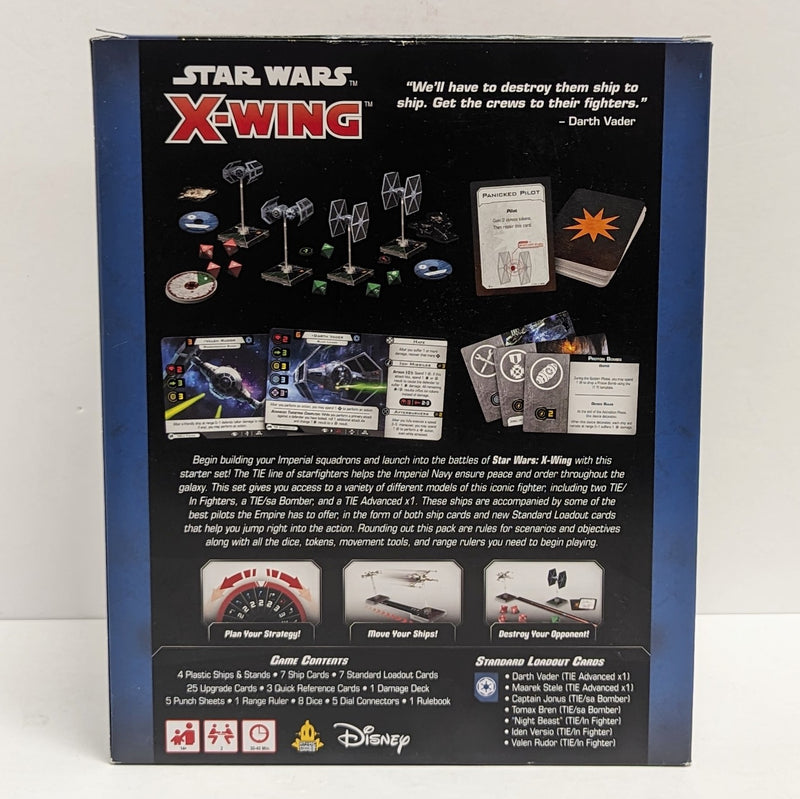 Star Wars : X-Wing (deuxième édition) – Pack de démarrage de l'escadron de l'Empire Galactique (utilisé)