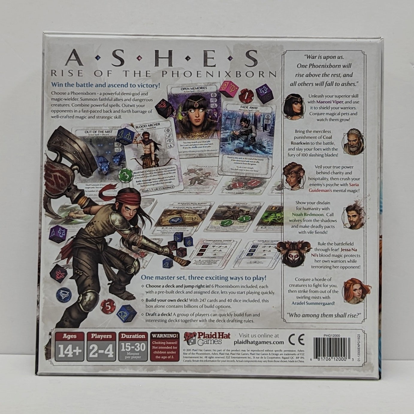 Ashes Rising of the Phoenixborn Core Game + Promos (English) (Bundle) (Used)