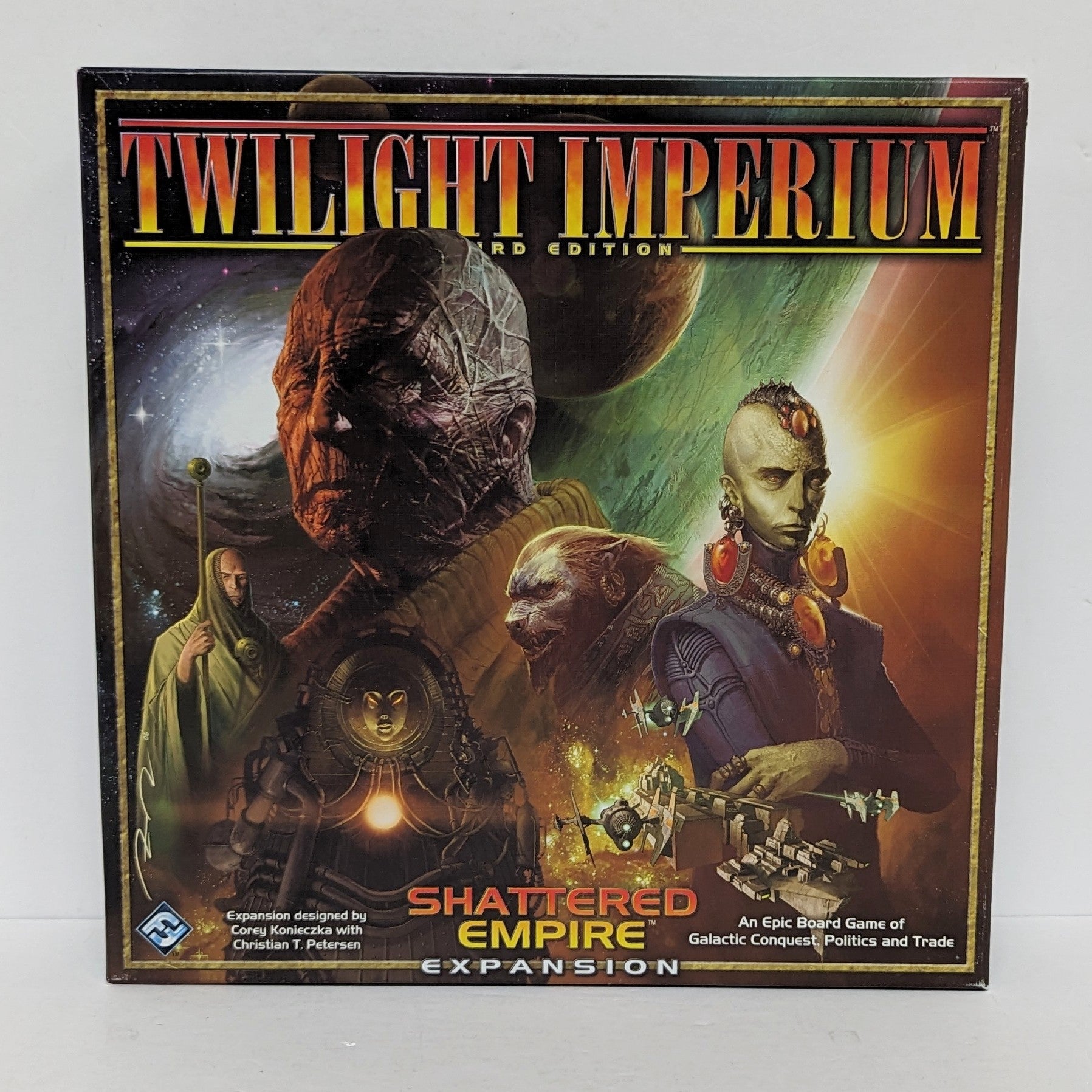 Twilight Imperium 3e édition + Extension Shattered Empire + Extension Shards of the Throne (Anglais) (Lot) (Occasion) (2)