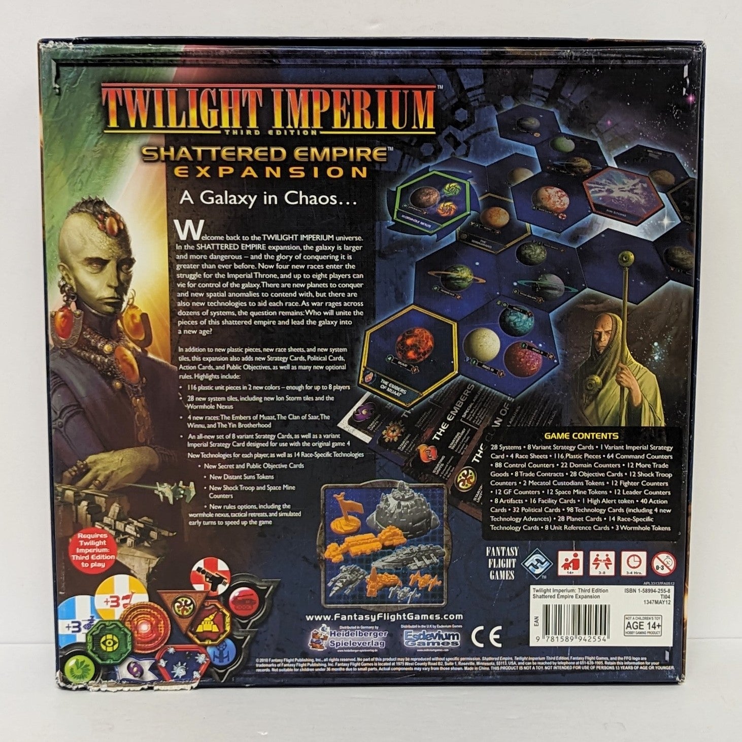 Twilight Imperium 3e édition + Extension Shattered Empire + Extension Shards of the Throne (Anglais) (Lot) (Occasion) (2)